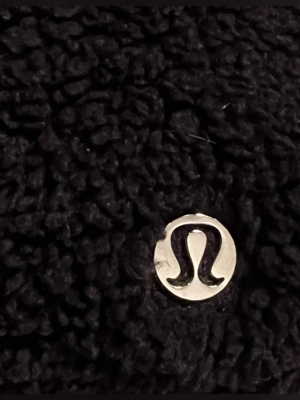 Lululemon Everywhere Belt Bag Large Fleece Black w/Gold Hardware Sherpa 2L 8”x6”